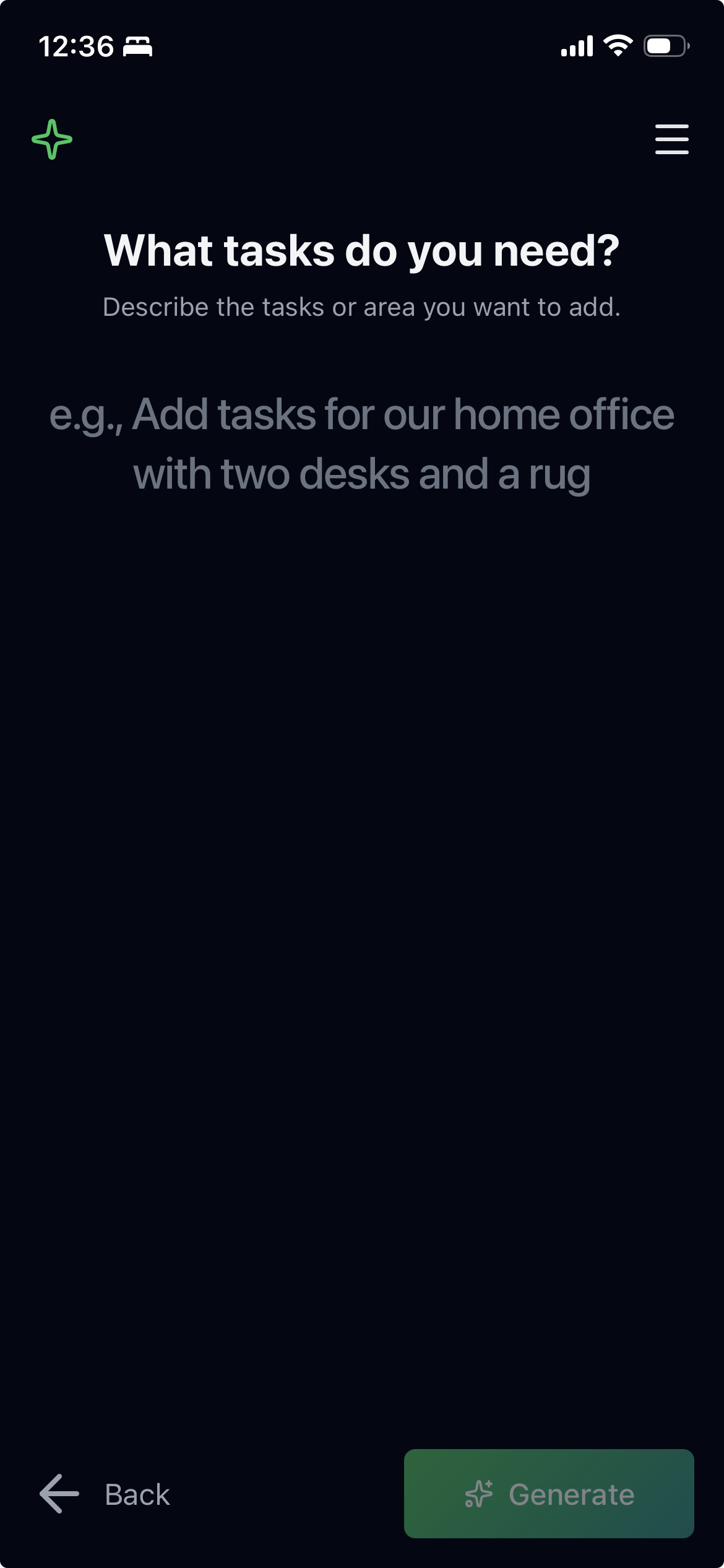FreshChores adding tasks